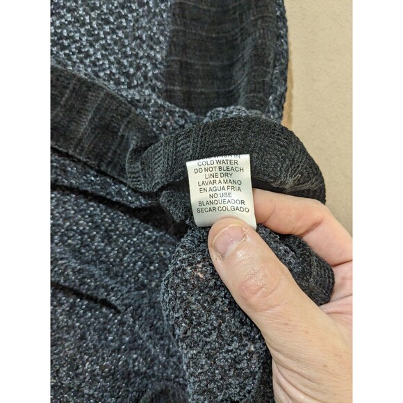 NWT Entro Women's Black Sweater Multi Fabric Chenille Size Large - Picture 5 of 9